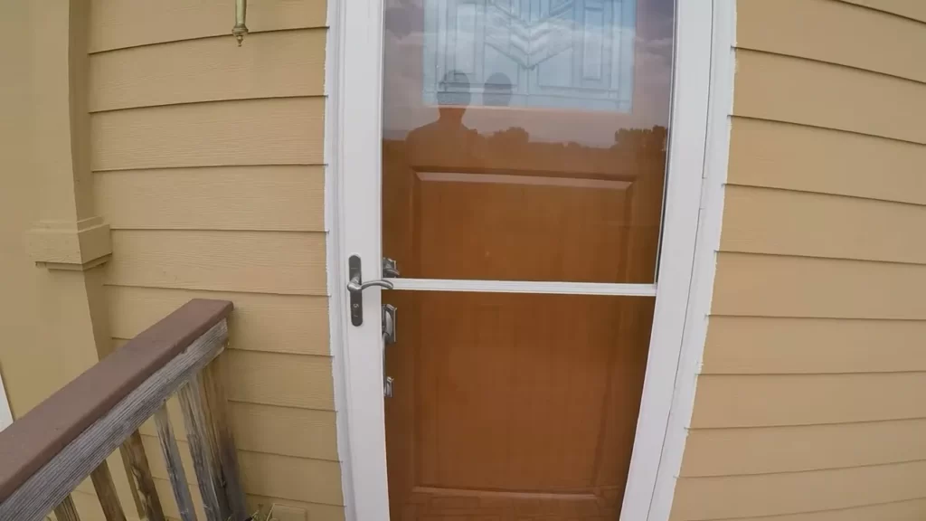 Cleaning and repairing the door frame if necessary