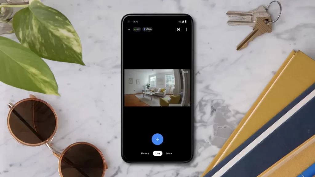 Connecting the Nest camera to your account