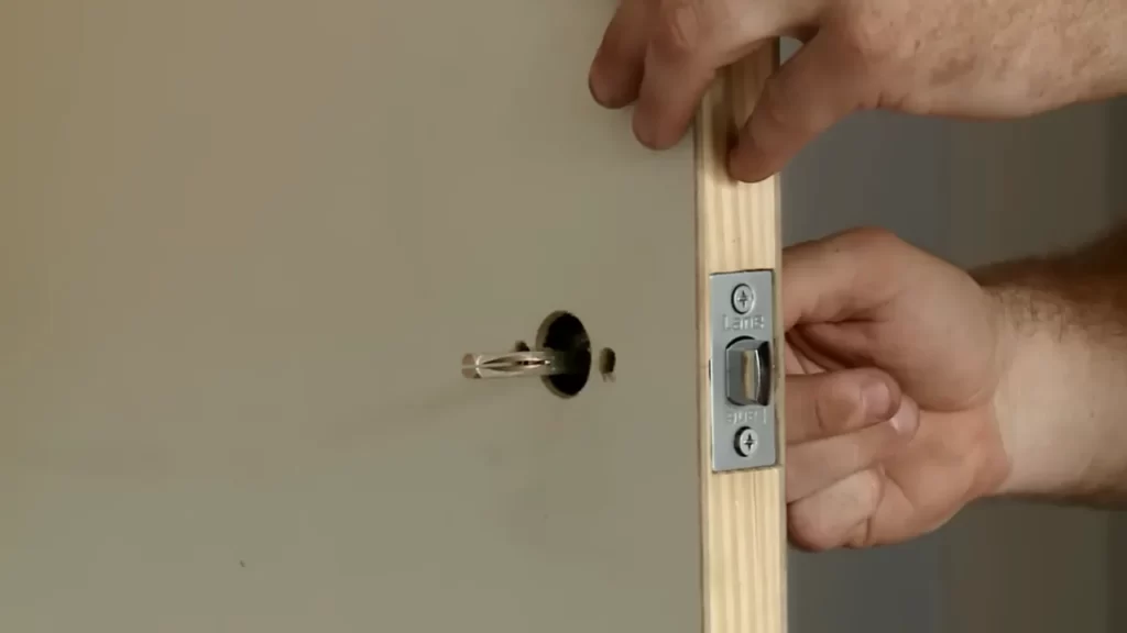 Drilling The Hole For The Knob