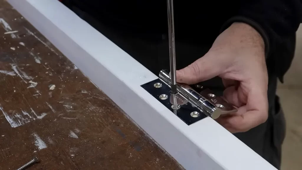 Installing The Hinges On The Door And Frame