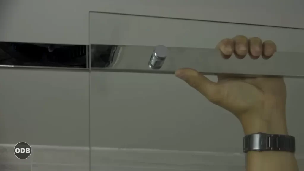 Materials needed for a hinged glass shower door