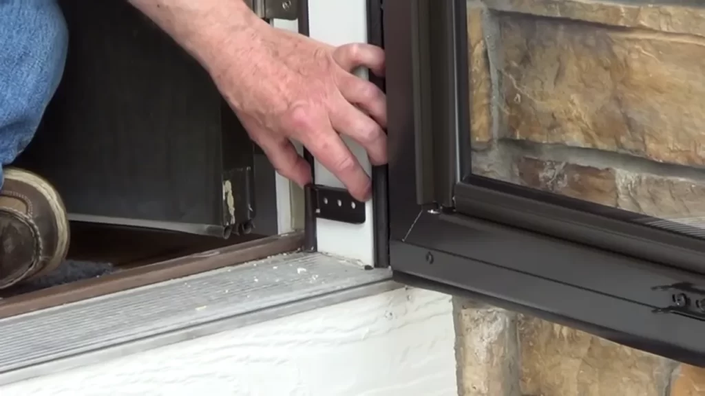 Removing the old door and frame safely and efficiently