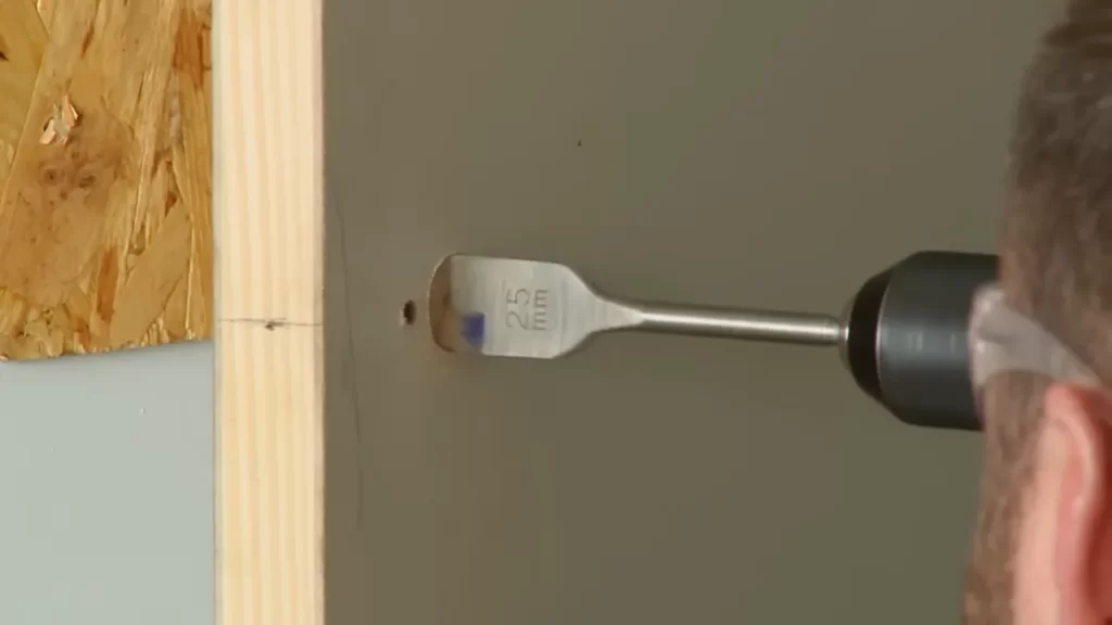 Required materials for door lock installation