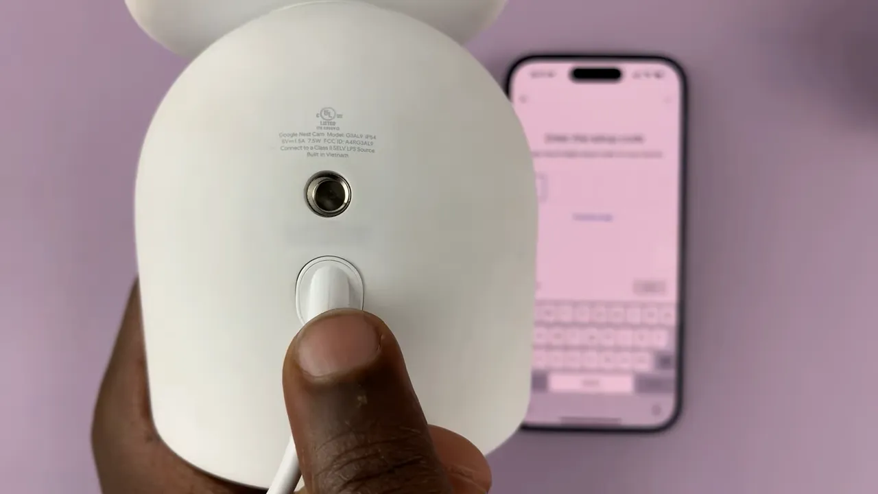 Setting Up The Google Nest Camera Hardware