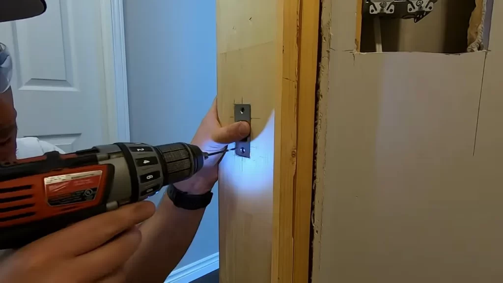 A step-by-step guide to installing a pocket door in a bathroom