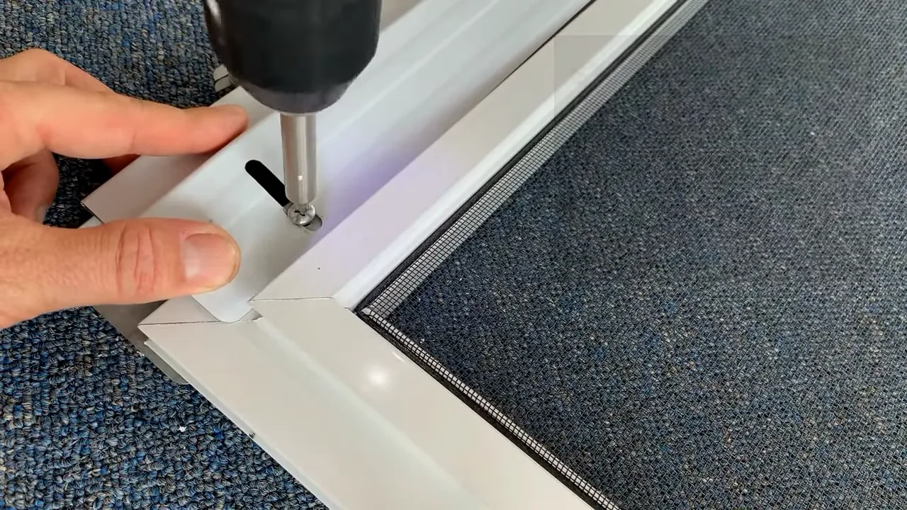 Measure And Trim The Vinyl Screen Door