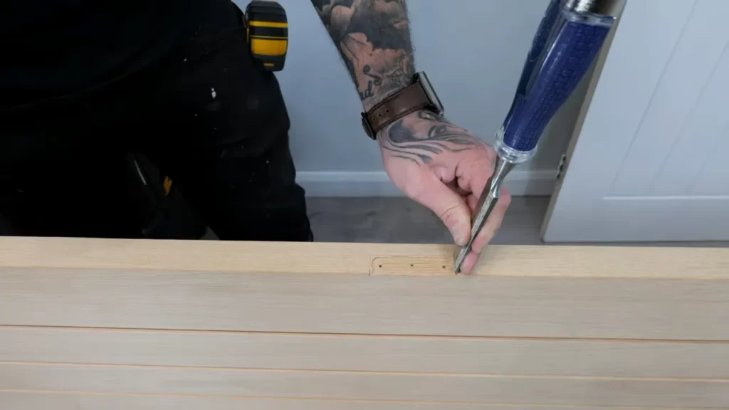 Marking the Door Opening for Installation