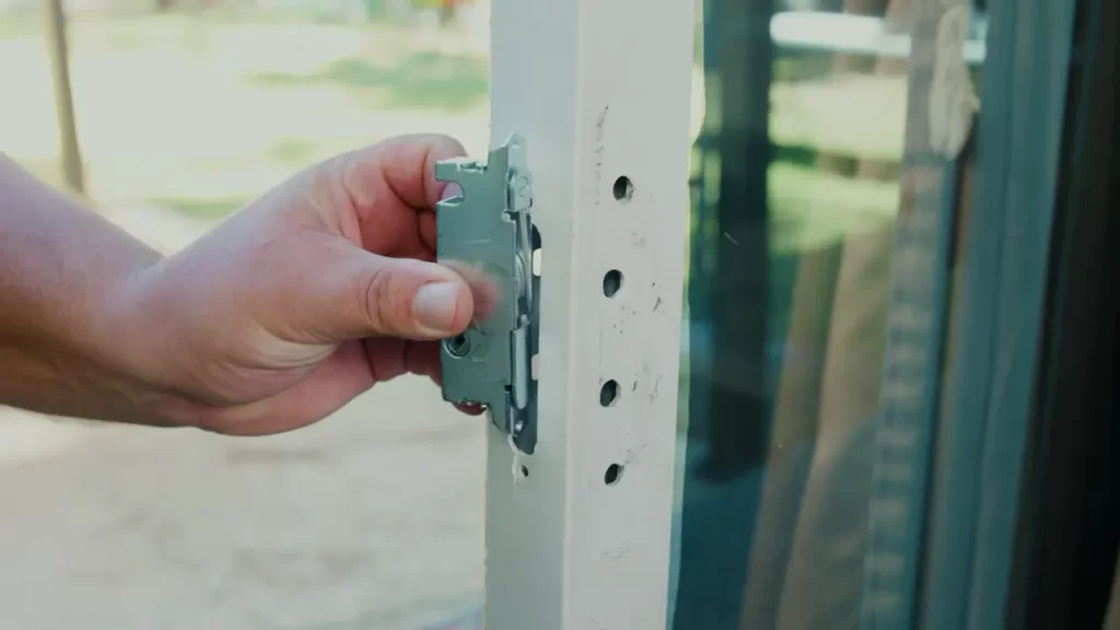 Measuring and marking the position for the lock