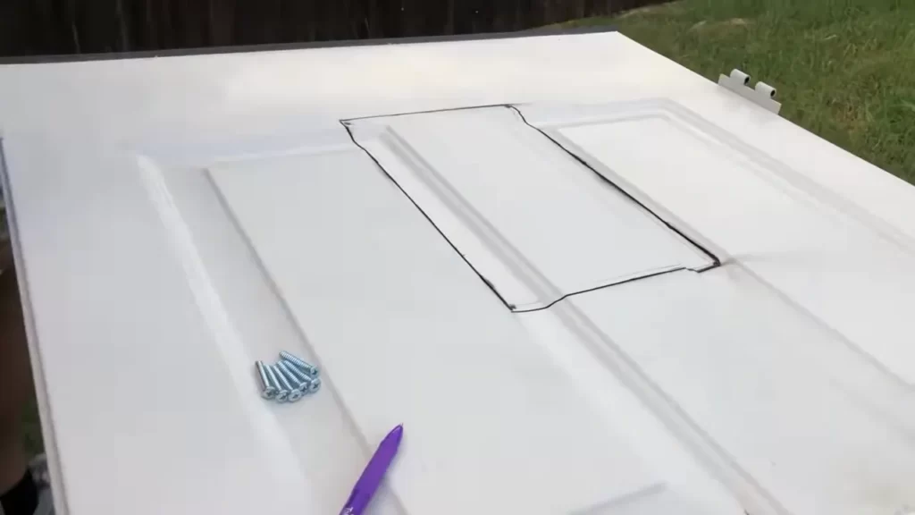 Preparing the glass door surface for installation