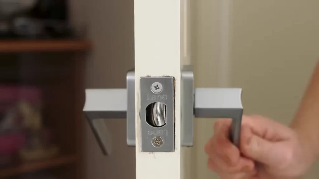 Use a Hole Saw to Create the Mortise for the Latch Plate