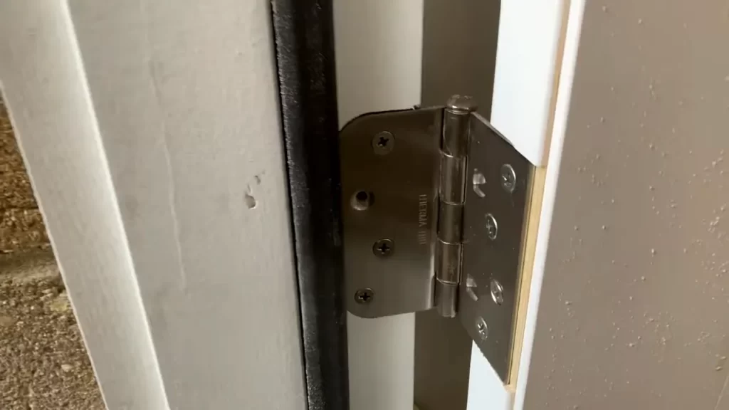 Preparing the door frame for installation